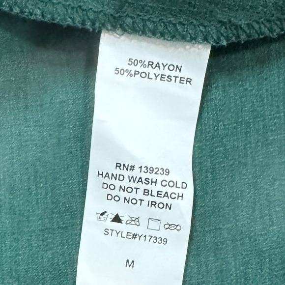 DO+BE Women's Green Wrap Dress Long Sleeve Ruffle Hem V-Neck Mini Dress Medium - Picture 8 of 10